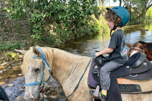 horseback riding with kids