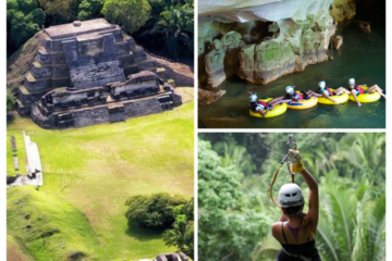 altun ha ruins cave tubing zip line