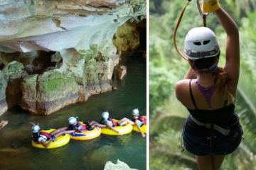 belize cave tubing and zip line